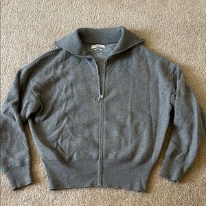 Isabel marant gray zip sweater jacket